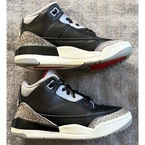 Nike Air Jordan 3 Retro Black Cement  Kids Size 11.5C DM0966-010